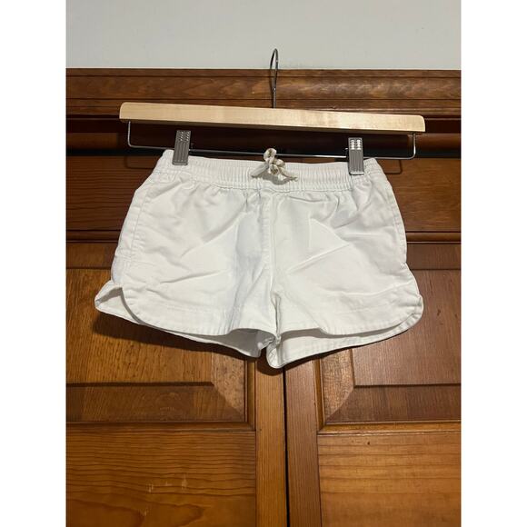 Crewcuts by J. Crew Girls' Pull-on Chino Shorts White Fishtail Hem Size 6 - Picture 2 of 10